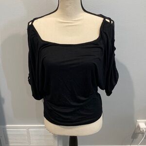 Oh Concept Collection Long Sleeve Exposed Shoulder 3/4 Sleeve - Size Small